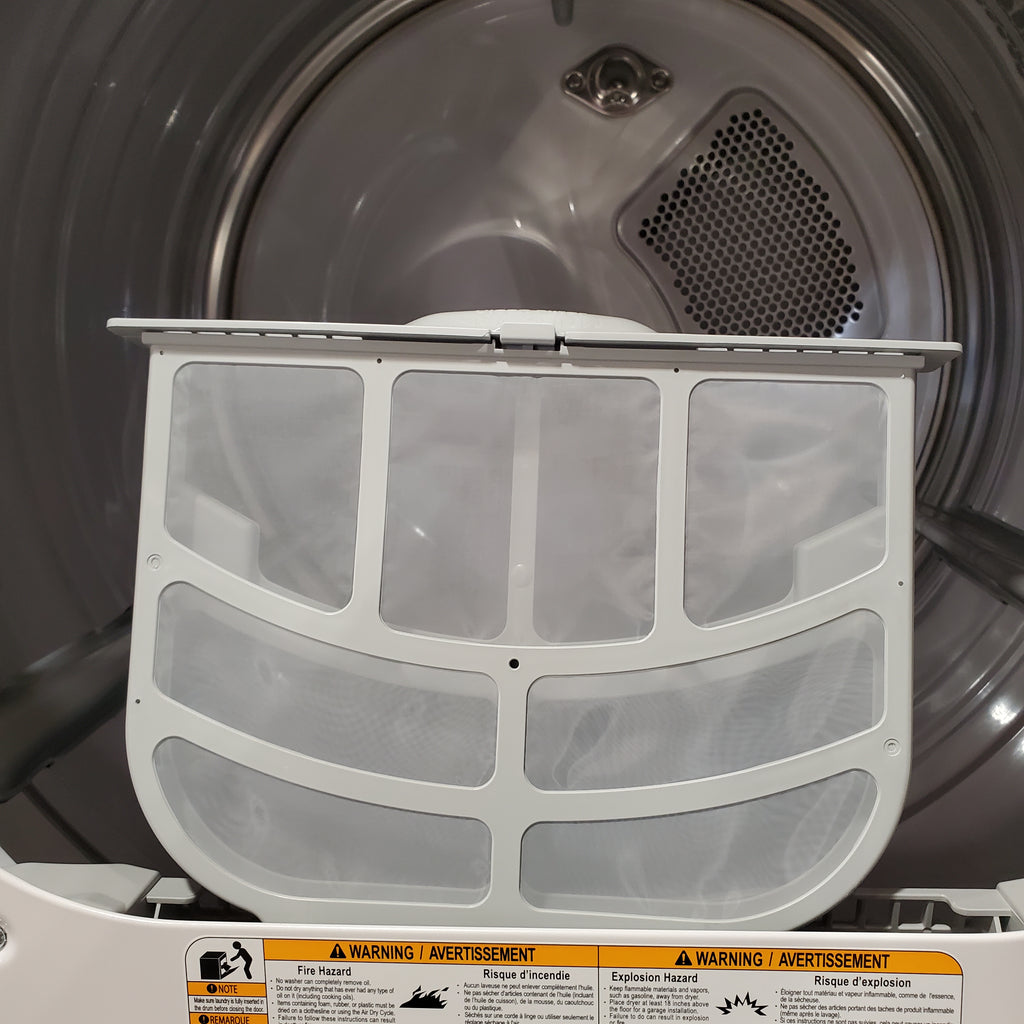 Pictures of LG 7.3 cu. ft. vented SMART Gas Dryer in White with EasyLoad Door, TurboSteam and Sensor Dry Technology 22133SD200 - DLGX8601WE - Scratch & Dent (Minor) - Neu Appliance Outlet - Discount Appliance Outlet in Austin, Tx