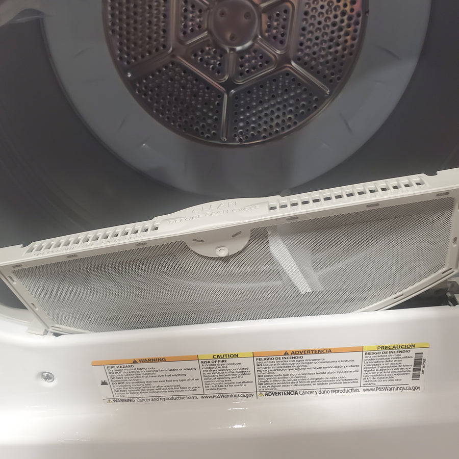 GE High Efficiency Agitator Medium 4.2-cu ft Top-Load Washer in White GTW485ASJWS - Certified Refurbished and GE White Electric 7.2 Cu. Ft. Dryer with Aluminized Alloy Drum 16291 - GTD45EASJWS - Certified Refurbished