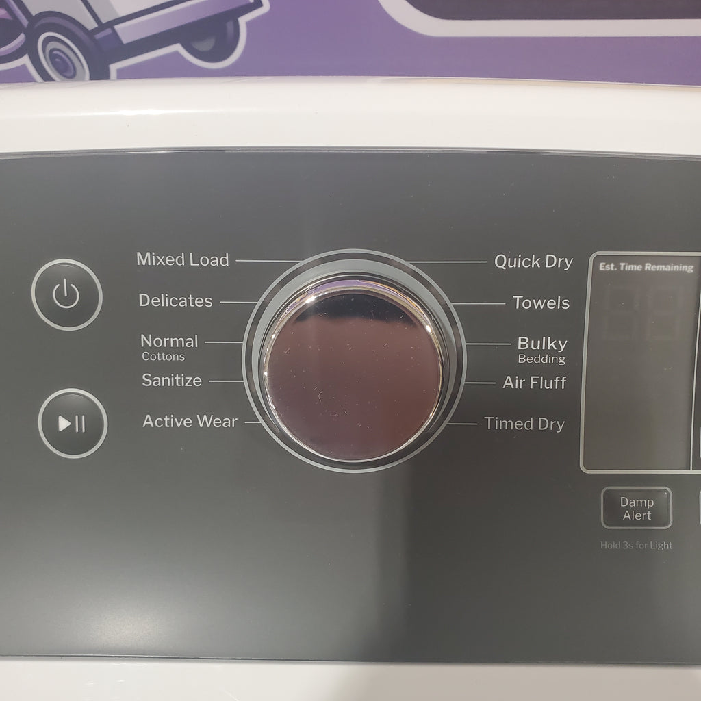 GE Electric 7.4 Cu. Ft. Front Load Dryer with Sensor Dry in White GTD58EBSVWS - Scratch & Dent (Minor)