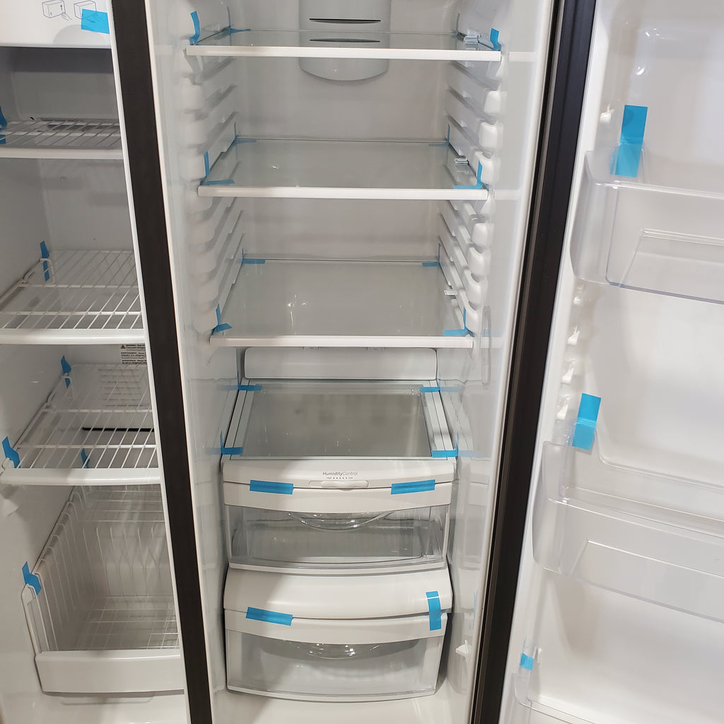 Pictures of GE® 25.3 Cu. Ft. Side-By-Side Refrigerator with Ice Maker, Water and Ice Dispenser GSS25GMPES - Open Box - Neu Appliance Outlet - Discount Appliance Outlet in Austin, Tx