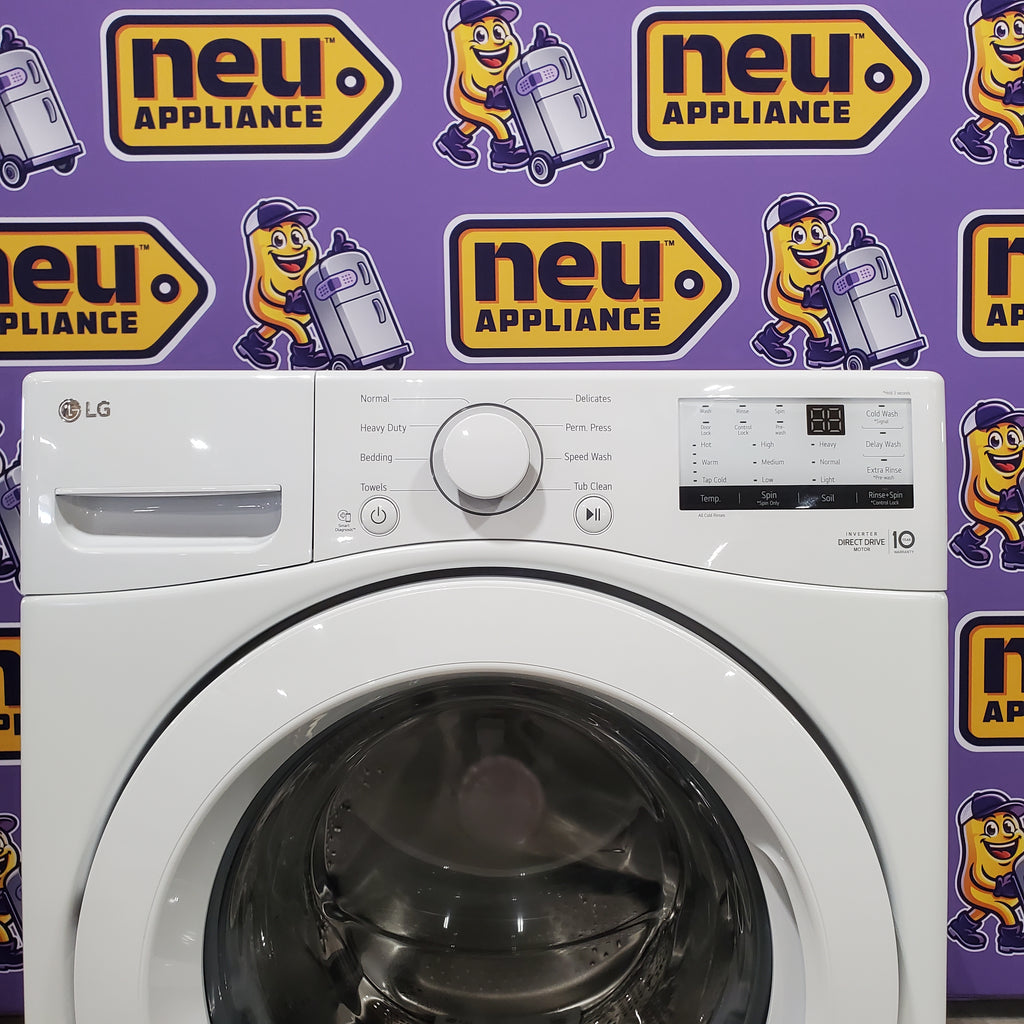 Pictures of LG White Ultra Large Capacity Front Load 4.5 Cu. Ft. Washer with ColdWash Technology WM3400CW - Scratch and Dent (Minor) - Neu Appliance Outlet - Discount Appliance Outlet in Austin, Tx