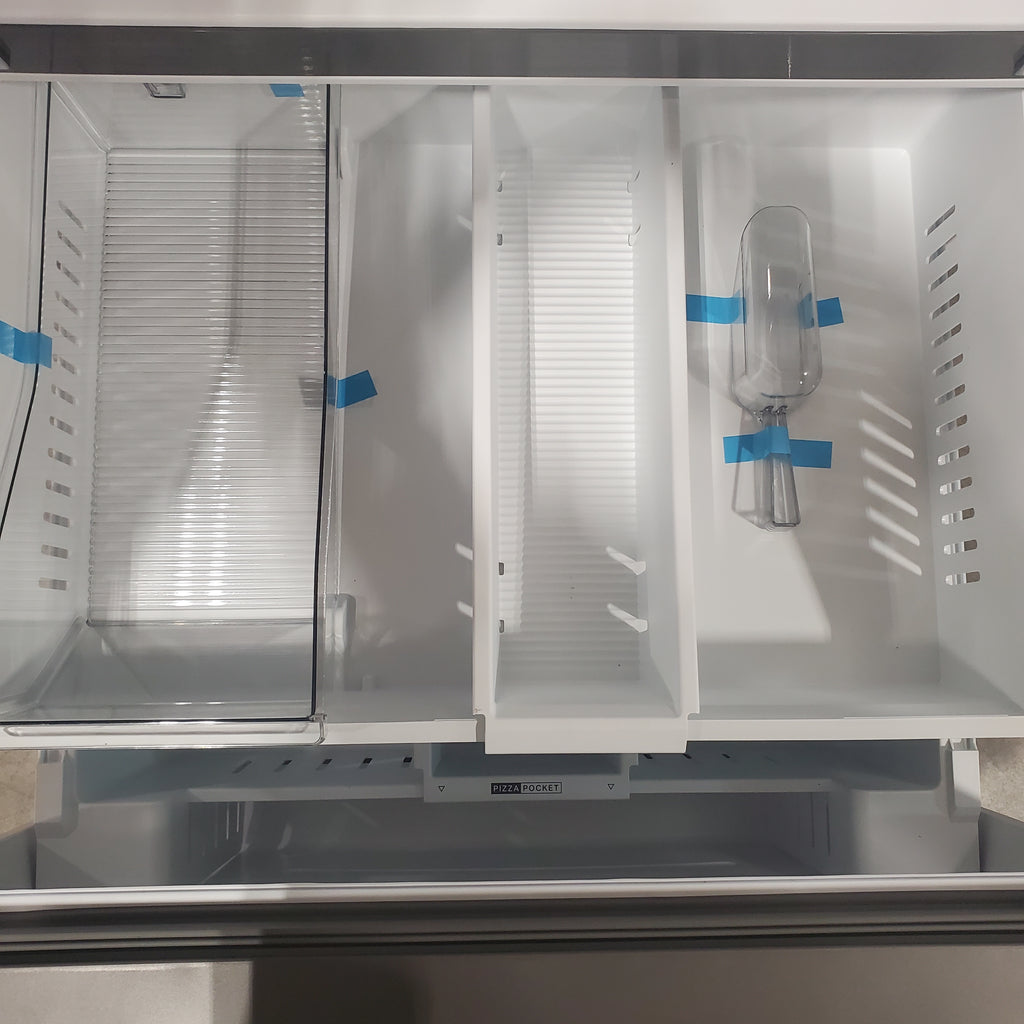 Pictures of Whirlpool French Door 31 Cu. Ft. Refrigerator with Total Coverage Cooling in Fingerprint Resistant Stainless Steel - 3SD474 - WRFF3136SZ - Scratch & Dent (Minor) - Neu Appliance Outlet - Discount Appliance Outlet in Austin, Tx