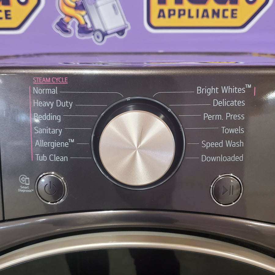 LG Front Load 4.5 Cu. Ft. Washer with TurboWash 360 Technology WM4000HBA - Scratch & Dent (Minor) and LG Smart Wi-Fi Enabled Front Load Electric 7.4 Cu. Ft. Dryer with TurboSteam 16202 - DLEX4000B - Scratch & Dent (Major)