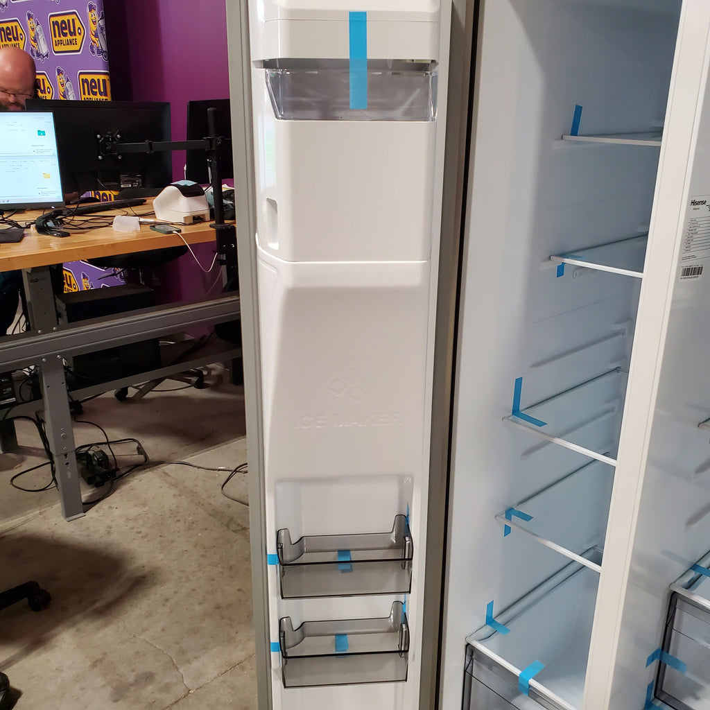 Hisense 29.1 cu. ft. Standard Depth Side by Side Refrigerator Stainless Steel 3SD741 - HRS290P5FSE - Scratch & Dent (Minor)