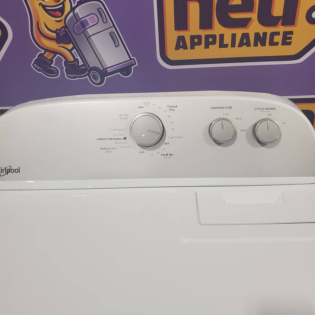 Pictures of Whirlpool White Vented Gas 7.0 Cu. Ft. Dryer with Sensor Dry Cycle and Wrinkle Shield WGD4815EW - Scratch and Dent (Minor) - Neu Appliance Outlet - Discount Appliance Outlet in Austin, Tx