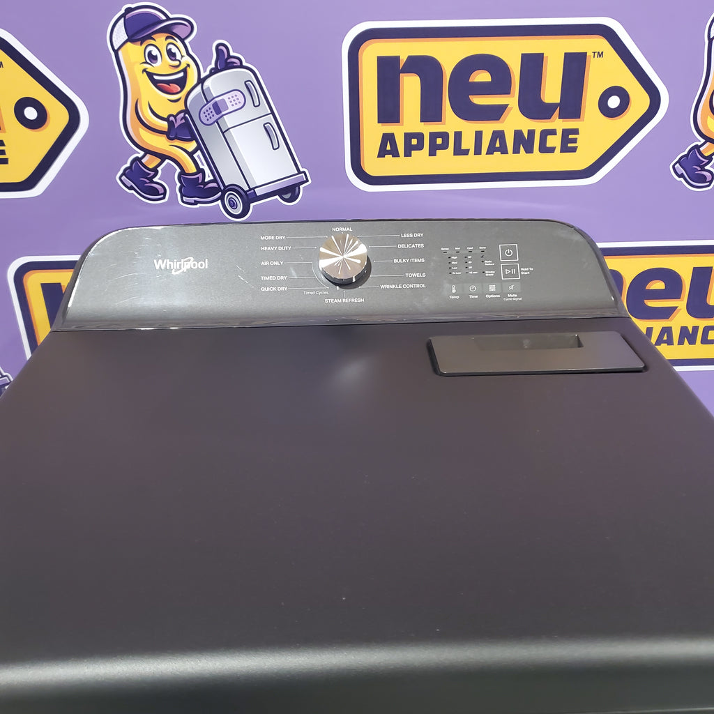 Pictures of Whirlpool Volcano Black Electric 7.0 Cu. Ft. Dryer with Steam Refresh Cycle and Moisture Sensor 6SD60 - WED6150PB - Open Box - Neu Appliance Outlet - Discount Appliance Outlet in Austin, Tx