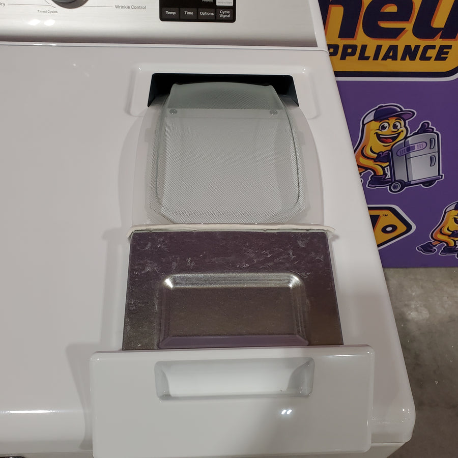 Maytag Top Load 4.8 cu ft Washer with Deep Fill and Slow-Close Glass Lid MVW6200KW - Scratch & Dent (Minor) and Maytag 7.0 cu ft Electric Dryer with Moisture Sensing and Quick Dry Cycle 16158 - MED6200KW - Scratch & Dent (Minor)