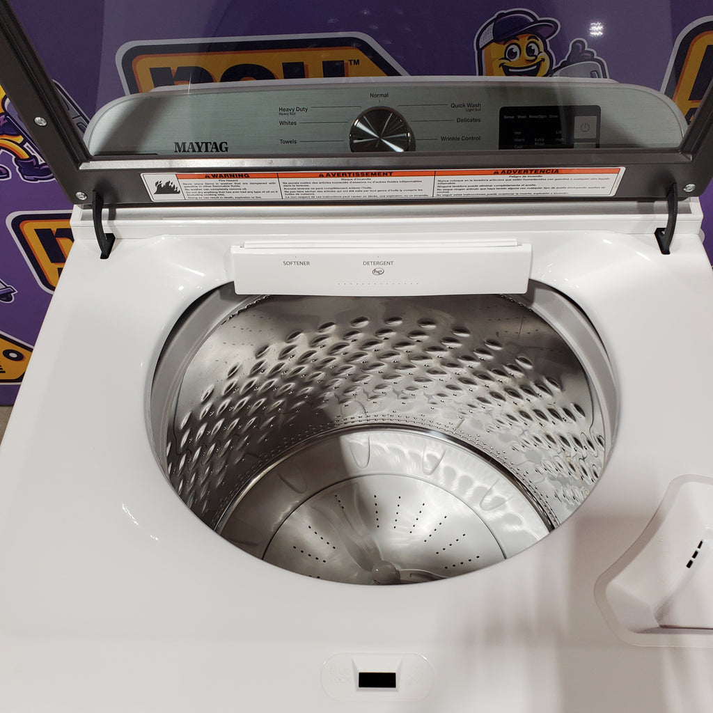 Pictures of Maytag Top Load 4.8 cu ft Washer with Deep Fill and Slow-Close Glass Lid 30132SD91 - MVW6200KW - Scratch & Dent (Minor) - Neu Appliance Outlet - Discount Appliance Outlet in Austin, Tx