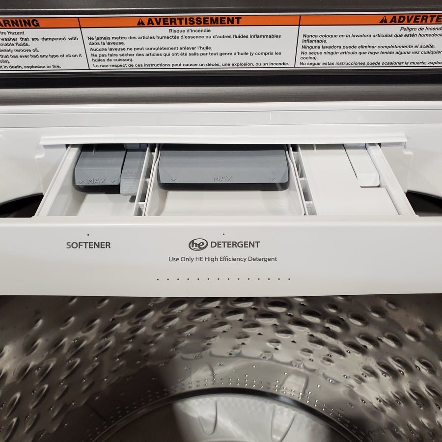 Maytag Top Load 4.8 cu ft Washer with Deep Fill and Slow-Close Glass Lid MVW6200KW - Scratch & Dent (Minor) and Maytag 7.0 cu ft Electric Dryer with Moisture Sensing and Quick Dry Cycle 16193 - MED6200KW - Scratch & Dent (Minor)