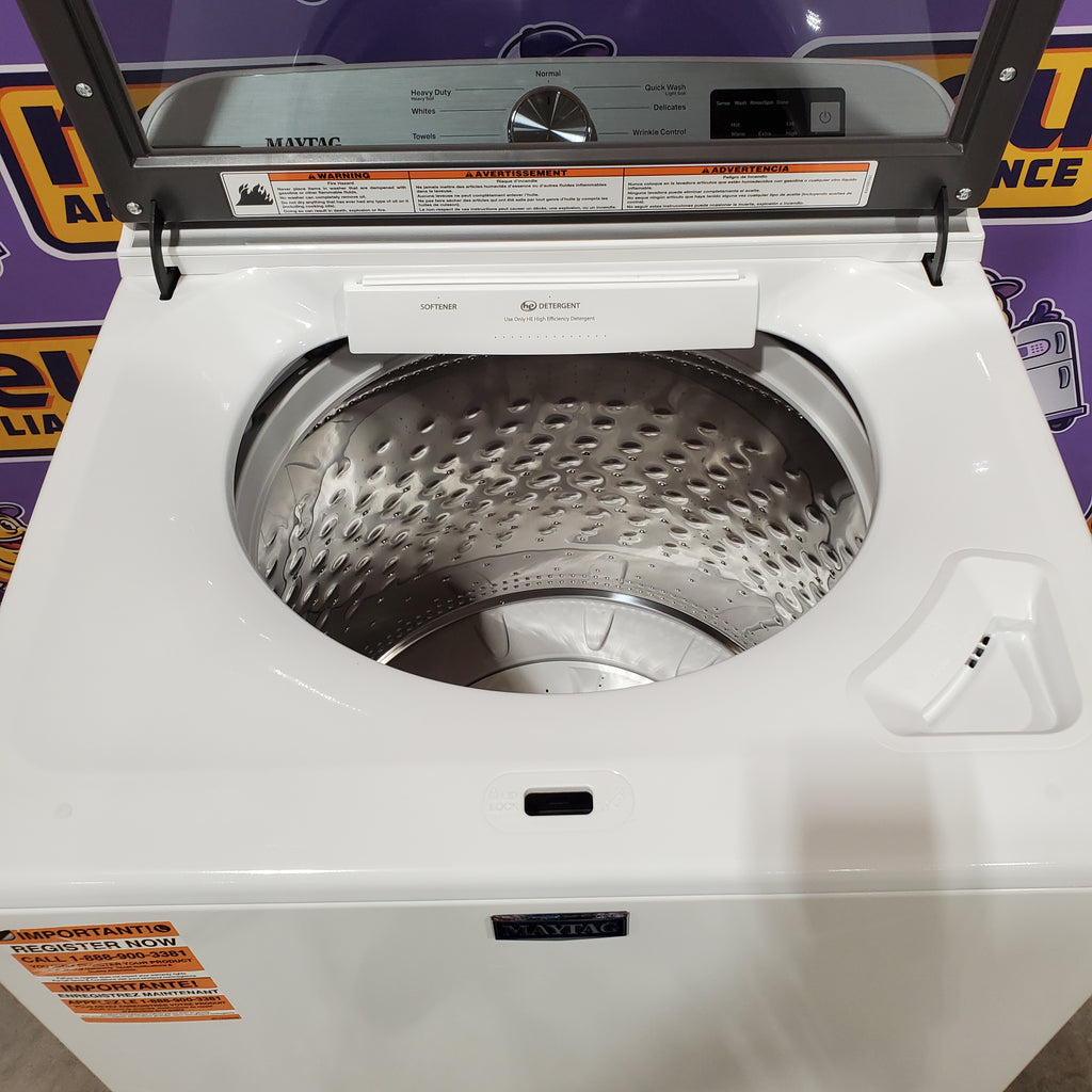 Pictures of Maytag Top Load 4.8 cu ft Washer with Deep Fill and Slow-Close Glass Lid 30131SD30 - MVW6200KW - Scratch & Dent (Minor) - Neu Appliance Outlet - Discount Appliance Outlet in Austin, Tx