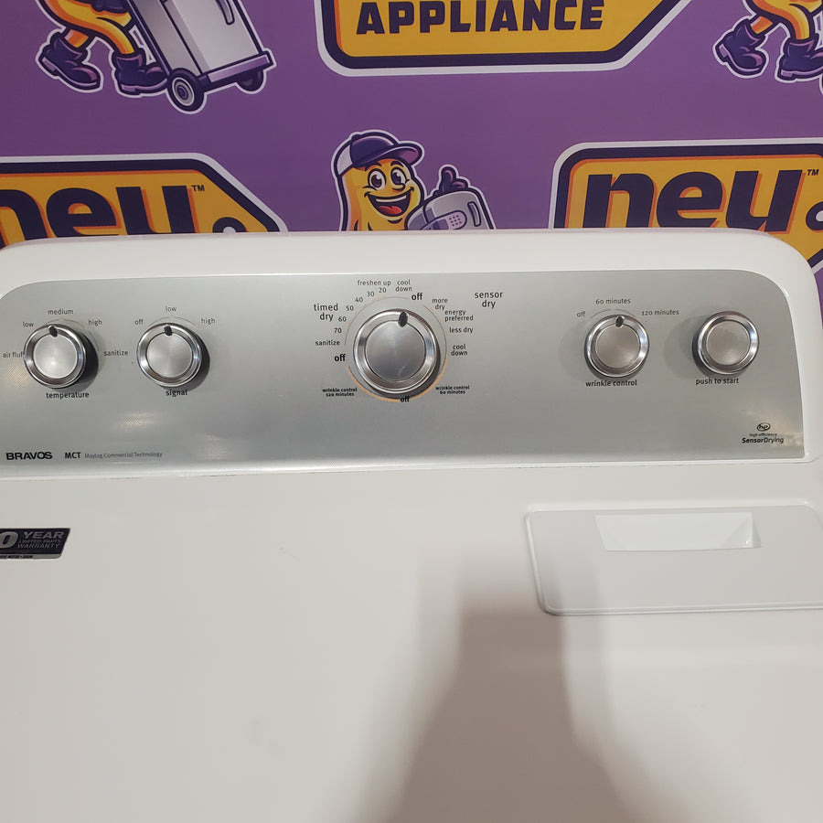 Maytag Extra Large Vented Electric Dryer in White MEDX655DW - Certified Refurbished