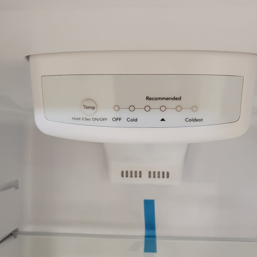 Pictures of Frigidaire Top Freezer 18 Cu. Ft. Capacity Refrigerator with Spacious Interior Storage and Bright LED Lighting in White FFHT1822UW - Scratch and Dent (Major) - Neu Appliance Outlet - Discount Appliance Outlet in Austin, Tx
