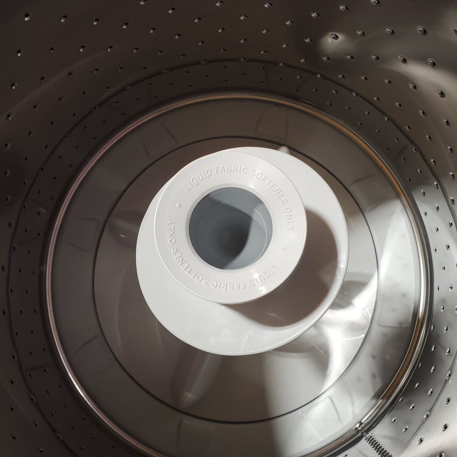 Hotpoint® 4.0 cu. ft. Capacity Washer with Cold Plus and Water Level Control HTW265ASWWW - Scratch & Dent (Major) and Hotpoint 6.2 cu. ft. Capacity Electric Dryer with Up To 120 ft. Venting and Shallow Depth 16177 - HTX26EASWWW - Scratch & Dent (Minor)