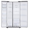 Pictures of Samsung 28-cu ft Side-by-Side Refrigerator Smart Compatible with Ice Maker with Ice Dispenser in Fingerprint Resistant Stainless Steel 4SD398 - RS28A500ASR - Scratch & Dent (Minor) - Neu Appliance Outlet - Discount Appliance Outlet in Austin, Tx