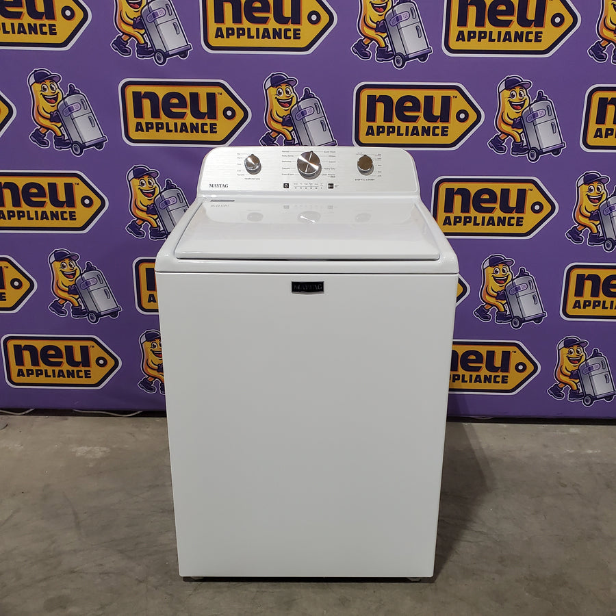 Maytag 4.5 cu. ft. Capacity Top Load Washer with Power™ Agitator and Deep Fill MVW4505MW - Open Box and Maytag 7.0 cu. ft. Capacity Top Load Electric Wrinkle Prevent Dryer 16257 - MED4500MW - Scratch & Dent (Minor)