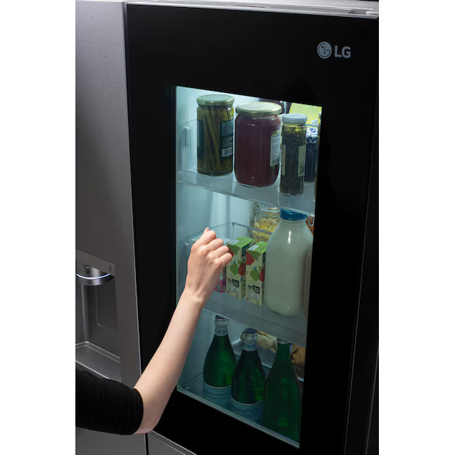 LG 27 cu. ft. Side-By-Side InstaView® Refrigerator in PrintProof Stainless Steel 22131SD111 - LRS0S2706S - Scratch & Dent (Minor)