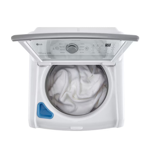 LG White Top Load 5.0 Cu. Ft. Mega Capacity Washer with TurboDrum Technology 3511217 - WT7150CW - Certified Refurbished