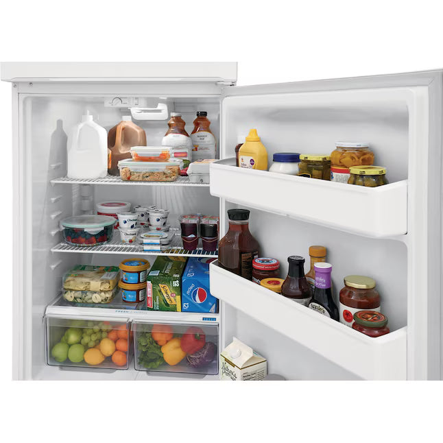 Frigidaire 30" Wide Garage Ready Top Freezer 18 Cu. Ft. Refrigerator with EvenTemp Cooling System and Spacious Interior Storage in White 22133SD209 - FFTR1814WW - Scratch & Dent (Minor)