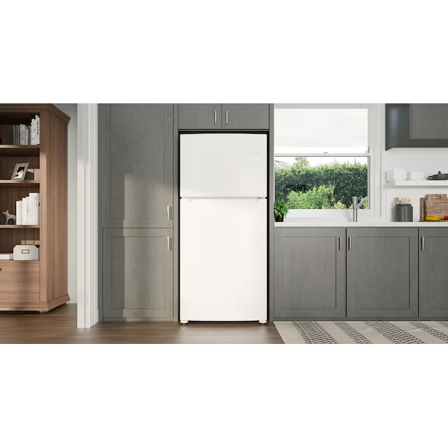 Frigidaire 30" Wide Garage Ready Top Freezer 18 Cu. Ft. Refrigerator with EvenTemp Cooling System and Spacious Interior Storage in White 22133SD209 - FFTR1814WW - Scratch & Dent (Minor)