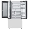 Pictures of Samsung Bespoke White Glass 3 Door French Door 30 Cu. Ft. Refrigerator with Beverage Center 3SD744 - RF30BB660012 - Scratch & Dent (Minor) - Neu Appliance Outlet - Discount Appliance Outlet in Austin, Tx
