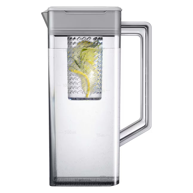 Samsung Bespoke Stainless Steel 3 Door French Door 30 Cu. Ft. Refrigerator with Beverage Center RF30BB660012 - Scratch & Dent (Minor)