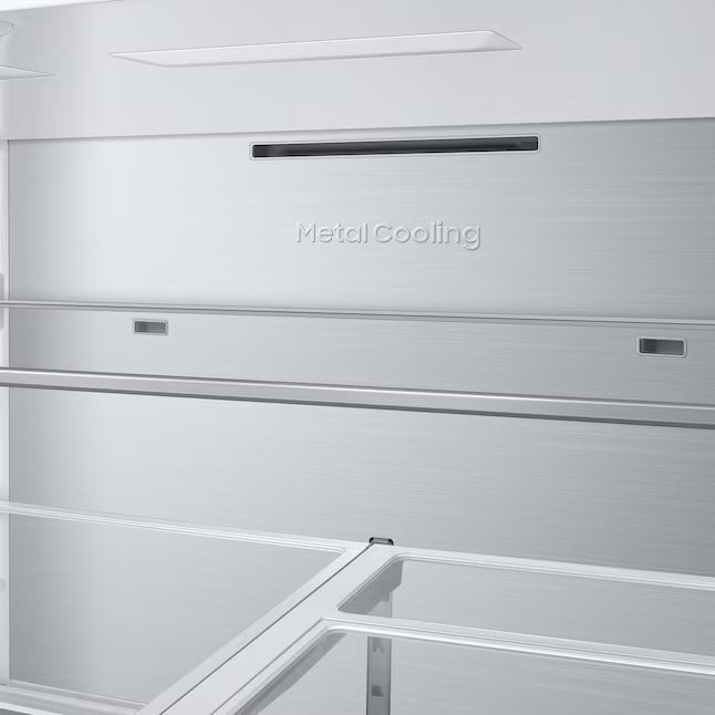 Samsung Bespoke 29 cu ft. 4-Door Standard Depth French Door Smart Refrigerator with Beverage Center Auto Fill Pitcher and Dual Ice Maker with Ice Bites™ in White Glass 25131SD113 - RF29BB86004MAA - Scratch & Dent (Minor)