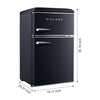 Galanz 3.1 Cu Ft Retro Dual Door Refrigerator 25136SD658 - GLR31TBKER - New in Box
