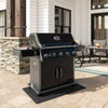 NAPOLEON Rogue PRO 625 Series Black 5-Burner Infrared Natural Gas Grill 1-Side Burner 22321480 - RP625SIB - Open Box