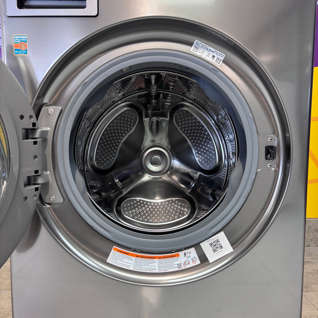 Pictures of LG Graphite Steel Front Load WashTower Single Unit with Center Controls 4.5 Cu. Ft. Washer and 7.4 Cu. Ft. Dryer WKE100HVA - Scratch and Dent (Minor) - Neu Appliance Outlet - Discount Appliance Outlet in Austin, Tx