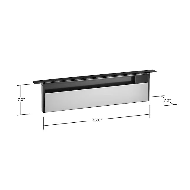 GE Universal 36" Telescopic Downdraft System in Black UVD6361DPBB - Open Box