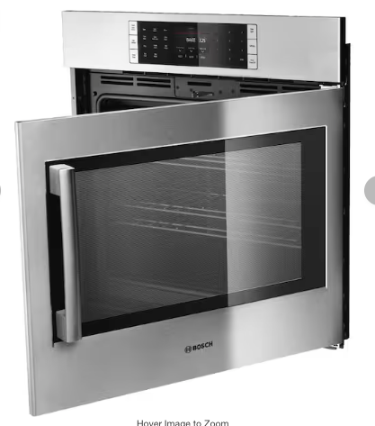 Bosch Benchmark Series 30 in. Built-In Single Electric Convection Wall Oven in Stainless Steel w/ Right Side Opening Door HBLP451RUC - New in Box