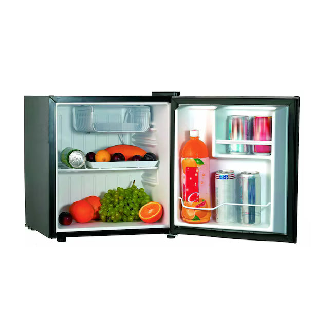 Frigidaire 1.6 cu. ft. 19-in Freestanding Indoor Beverage Refrigerator in Black EFR100-BLACK - Scratch & Dent (Minor)