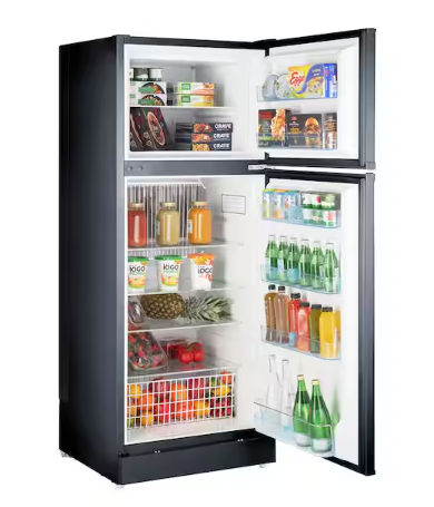 Unique Off-Grid 27 in. 14 cu. ft. Propane Top Freezer Refrigerator in Black UGP-14C - Open Box