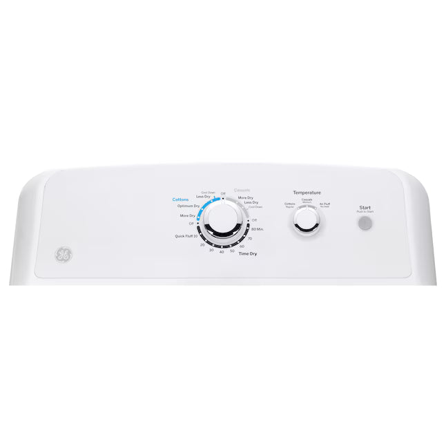 GE White Top Load 4.0 Cu. Ft. Capacity Washer with Stainless Steel Wash Basket GTW325ASWWW - New in Box and GE White Electric 6.2 Cu. Ft. Capacity Dryer with Shallow Depth and Up to 120 Ft. Venting Capability 16274 - GTX33EASKWW - Scratch & Dent (Minor)
