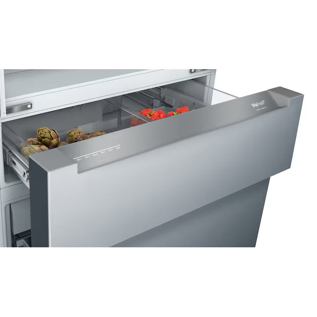 Bosch 800 Series 21 cu. ft. Smart Counter Depth 4-Door French Door Recessed Handle Refrigerator Stainless Steel, Ice and Water B36CL80ENS - Scratch & Dent (Moderate)