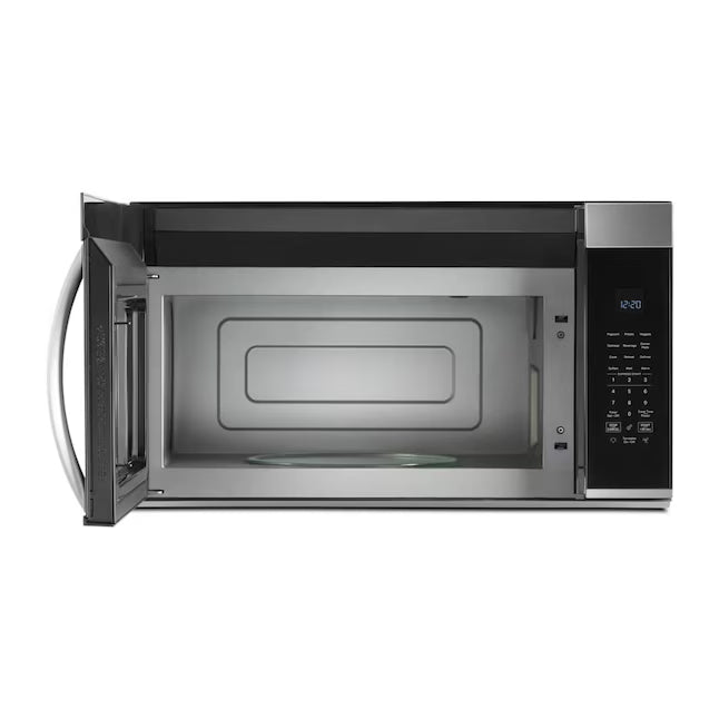 Whirlpool 1.9-cu ft Over-the-Range Microwave with Sensor Cooking in Stainless Steel WMMS3330RZ - Open Box