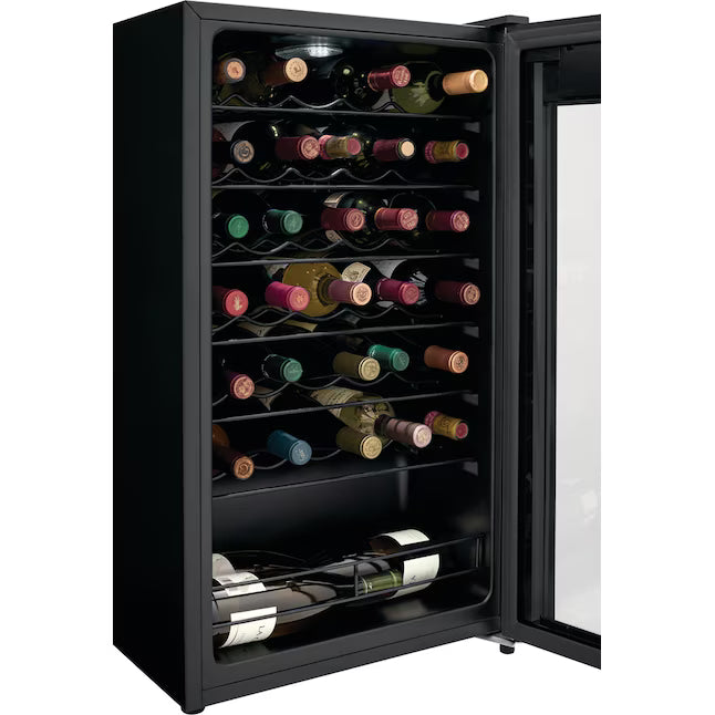Frigidaire 19.3-in W 34-Bottles Black Freestanding Indoor Wine Cooler FRWW3433AV - Scratch & Dent (Minor)