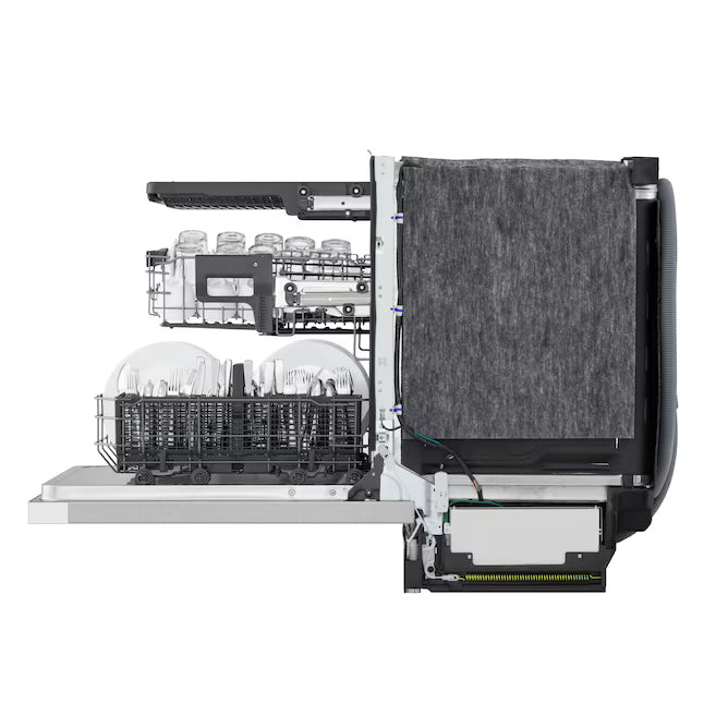 LG FlushFit 24" Top Control Smart Built-In Stainless Steel Tub Dishwasher with 3rd Rack, AutoVent Dry and 46dBA in Stainless Steel LDNPQ445S - Scratch & Dent (Minor)