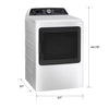 Pictures of GE Profile ENERGY STAR 7.4 cu. ft. Gas Dryer with Steam 22133SD193 - PTD70EBSTWS- Scratch & Dent (Moderate) - Neu Appliance Outlet - Discount Appliance Outlet in Austin, Tx