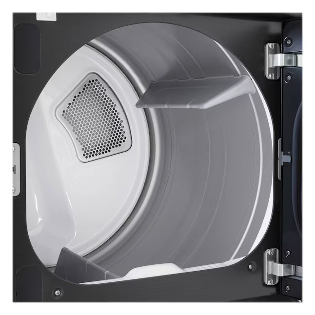 LG 7.3-cu ft Vented Electric Dryer in Platinum Black 22521666 - DLE8200L - Open Box