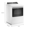 Whirlpool Top Load 4.7 Cu. Ft. Washer with 2-in-1 Removable Agitator in White WTW5057LW - Open Box and Whirlpool 7.4 cu. ft. White Electric Dryer with Steam and Advanced Moisture Sensing Technology, ENERGY STAR 16263 - WED8127LW - Scratch & Dent (Minor)