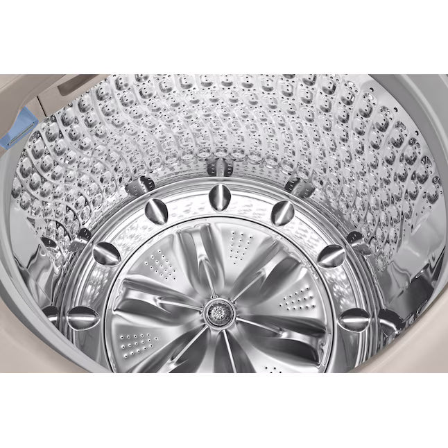 Samsung High Efficiency Extra Large ( 5.4-cu ft ) Top-Load Washer with Steam Cycle in Champagne WA54R7600AC - Certified Refurbished