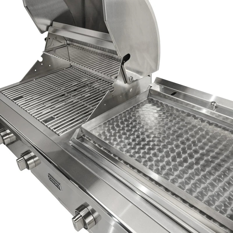 Coyote 50-in Built-In Propane Grill / Flat Top Combo C3CO50LP - Scratch & Dent (Moderate)