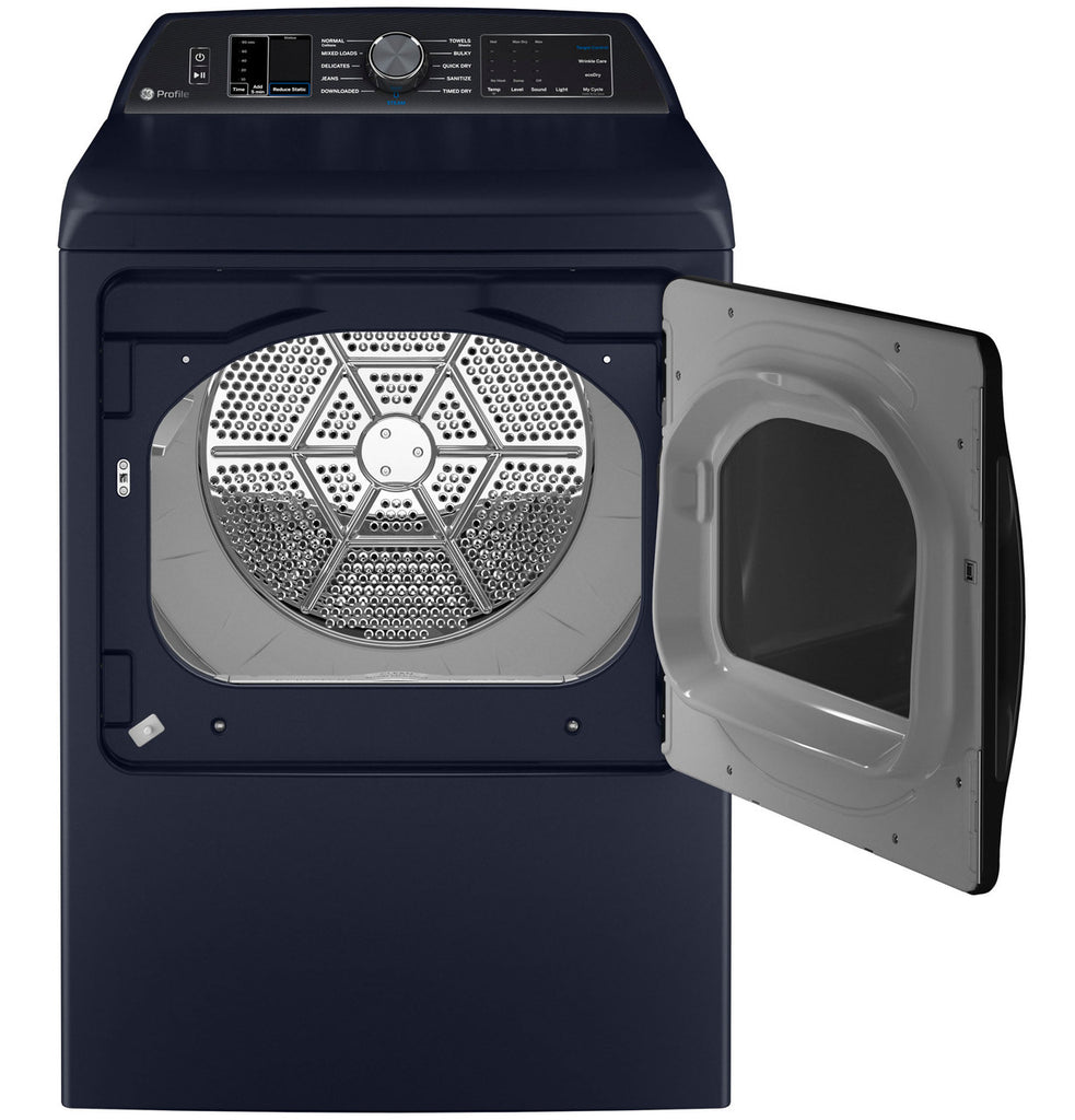 Pictures of GE Profile™ ENERGY STAR® 7.3 cu. ft. Capacity Smart Electric Dryer with Steam and Washer Link GE9937 - PTD80EBPTRS - New in Box - Neu Appliance Outlet - Discount Appliance Outlet in Austin, Tx