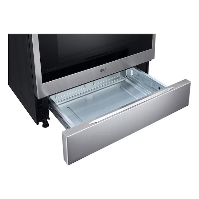 LG STUDIO 30 in. 6.3 cu. ft. 5-Burner Elements SMART Slide-In Induction Range in Stainless Steel with Air Fry, Energy Star 22121525 - LSIS6338FE - Scratch & Dent (Minor)