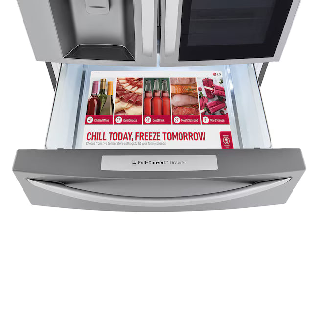 LG 30 cu. ft. Smart InstaView® Door-in-Door® Refrigerator with Craft Ice™ LRMVS3006S - Scratch & Dent (Minor)