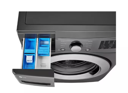 LG 5.0 cu. ft. Mega Capacity Front Load Washer in Black 251310SD871 - WM3470CM - Scratch & Dent (Moderate)