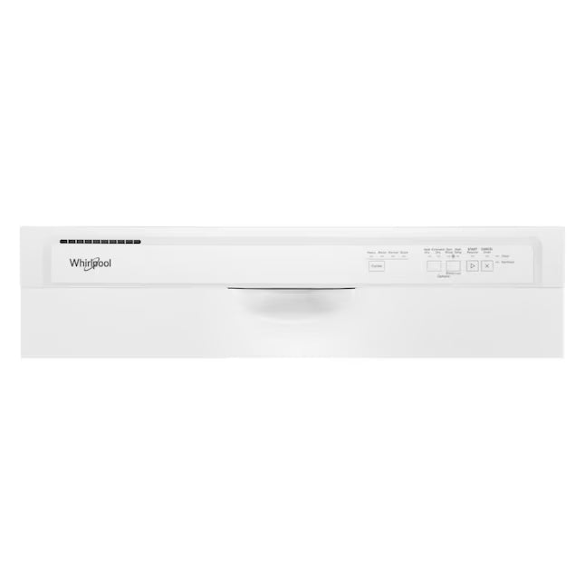 Whirlpool 24-in Front Control Built-in Dishwasher with Boost Cycle, Sani Rinse, and 57-Decibel in White 22321460 - WDF341PAPW - Scratch & Dent (Minor)