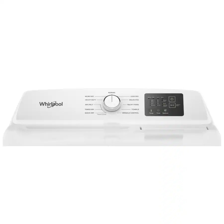 Whirlpool 7.0 cu. ft. Vented Front Load Electric Dryer in White with Adaptive Dry WED4107SW - Scratch & Dent (Minor)