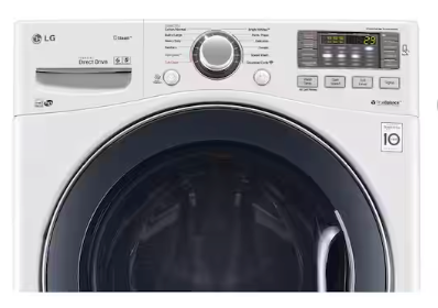 Pictures of LG TurboWash 4.3 Cu. Ft. 12-Cycle High-Efficiency Steam Front-Loading Washer WM3570HWA - Scratch & Dent (Moderate) and LG 7.4 cu. ft. ENERGY STAR Electric Vented Dryer with Sensor Dry and SmartThinQ Technology 15036 - DLE3400W - Scratch & Dent (Minor) - Neu Appliance Outlet - Discount Appliance Outlet in Austin, Tx
